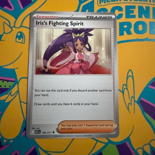 Iris's Fighting Spirit Pokemon card new