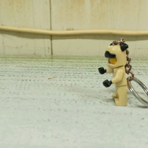 Lego dog keychain used, rare