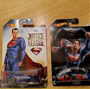 2 Hot wheels Superman σφραγισμενα