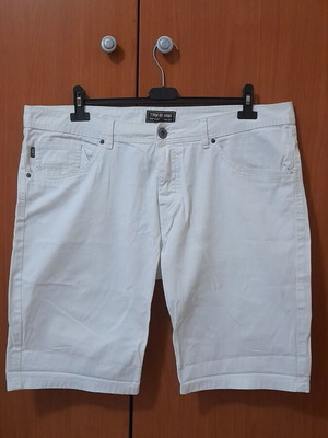 Men's White Denim Bermuda Shorts TRN 1961 Terranova like new, XXL