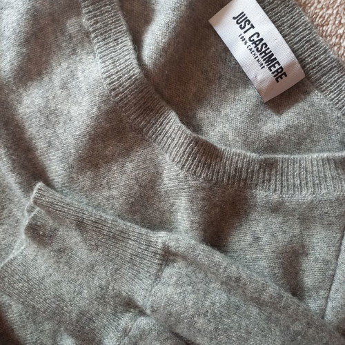 Just Cashmere sweater gray size M new 100% cashmere