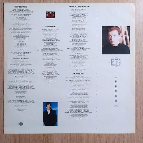 Rick Astley Whenever You Need Somebody LP винил като нов, поп