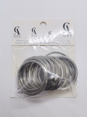 Key Rings 35mm Stainless Steel new, pack of 50
