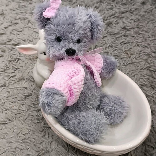 Handmade puppy new with movable head and legs