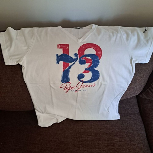 T-Shirt Pepe Jeans slim fit μέγεθος Large σαν καινούργιο, άσπρο