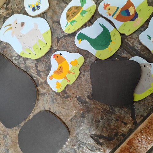 AS Magnet Box Farm Animals Set with 19 Magnets like new