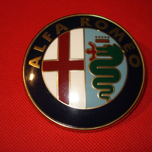 Alfa Romeo mask emblem used, genuine