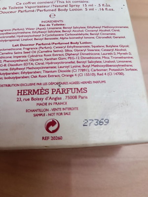 Hermes Aus des Merveilles collectible perfume box