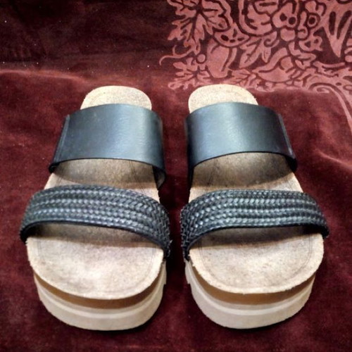 Reef Women's Black Platform Sandals Size 41 Like New
