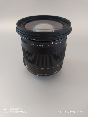 Sigma 17-70mm f2.8-4 DC Macro OSHSM lens used, compatible with Nikon F and Z