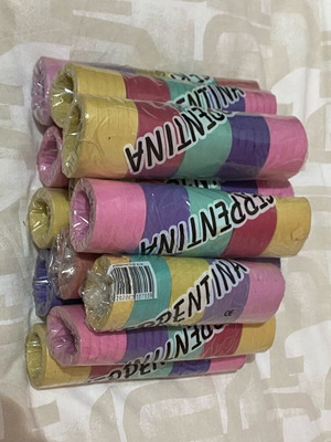 Serpentines like new, pack of 12 for carnival