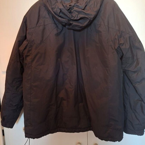 Columbia jacket used, black, winter with hood