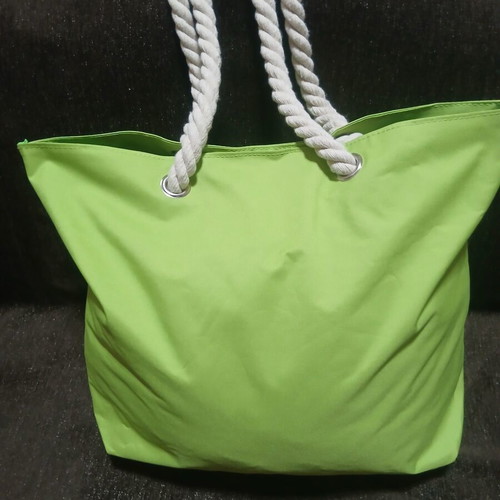 Beach bag new, green, 48×37 cm