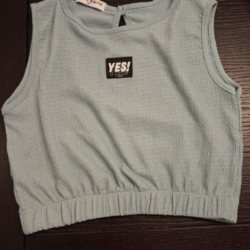 Miss Ebita crop top for girls, new, blue, size 146 cm, 12 years