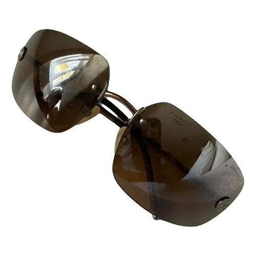 Chanel Vintage Frameless Sunglasses used, bronze metal, 2000s design
