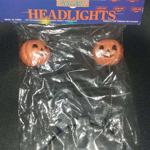 Decorative pumpkin headband new with batteries