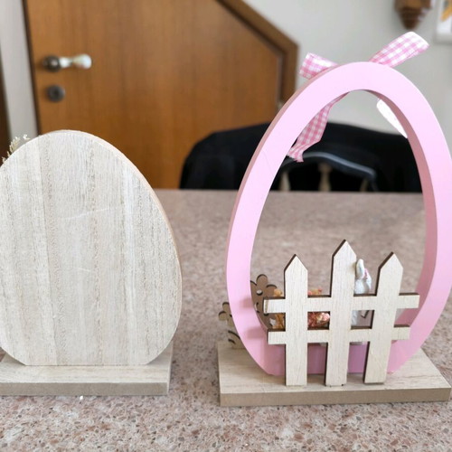 Wooden Easter decorations new, set of 2 pieces