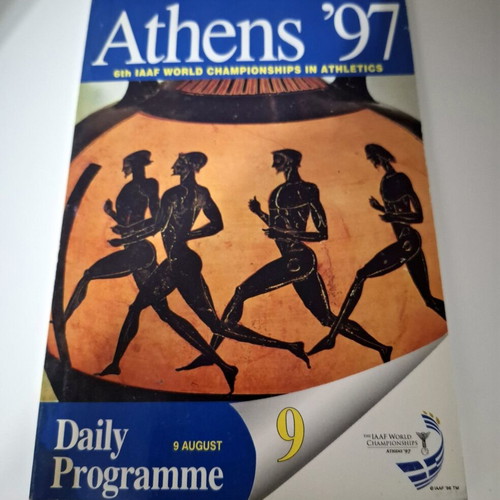 IAAF Athens'97 Official Daily Programmes Collection 10 Volumes used