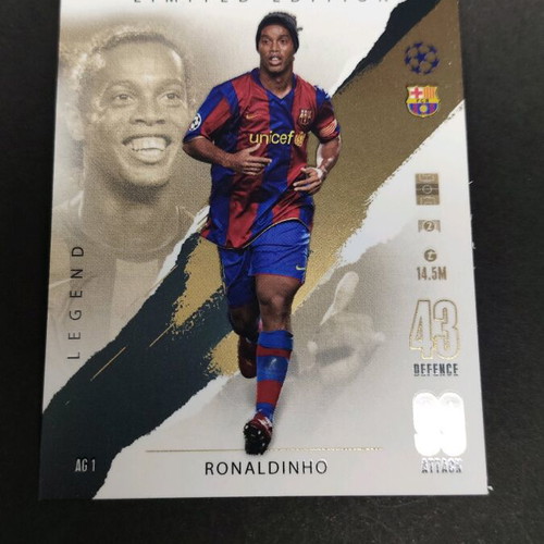 ronaldinho limited edition card Ronaldinho & Neymar Jr Combine for the Ultimate Match Attax Chase