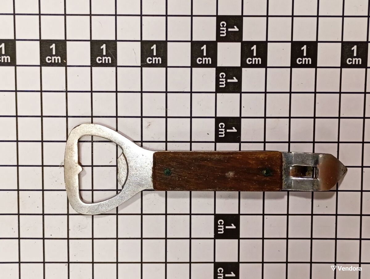 Συλλεκτικό ανοιχτήρι μπουκαλιών και κονσερβών μεταχειρισμένο (2 σε 1)