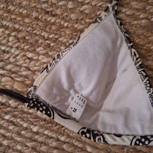 Benetton women's bikini like new, medium size, beige and brown