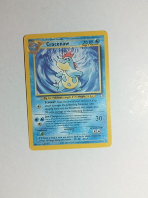 Pokemon card Croconaw Neo Genesis 31/111 like new