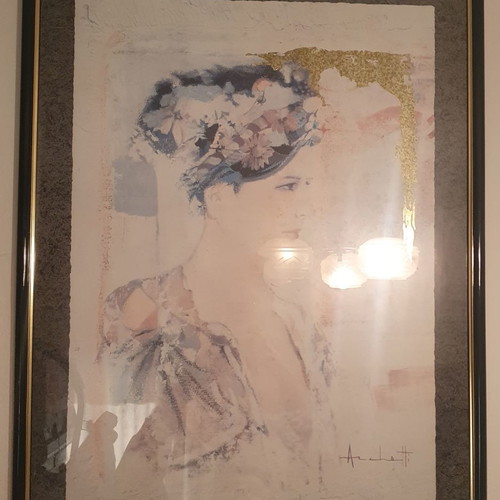 Frame used 64x84 cm with glass
