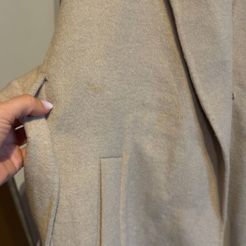 Wool coat used, beige, size S/M