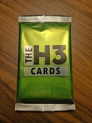 The H3 Podcast Trading Cards Booster Pack 3B new