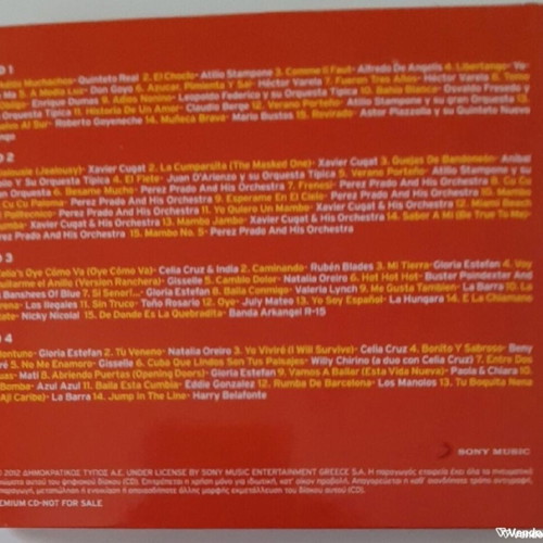 Latin music 4 CD collection in a collectible box