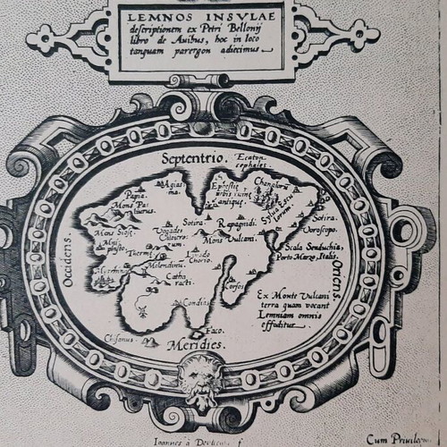 Cyprus map 1531 reprint 1976 like new