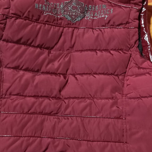 Soccx sleeveless women's jacket used, burgundy, size M