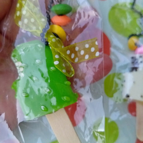 Children's necklaces nickel free ice cream, new, handmade Greek Kostibas
