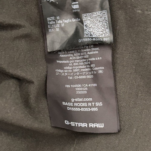 G-Star Raw Basic T-shirt used, olive, size M