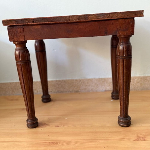 Vintage wooden side table used