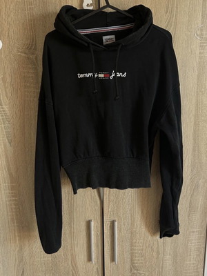Tommy Jeans Cropped Hoodie like new, size XS, black