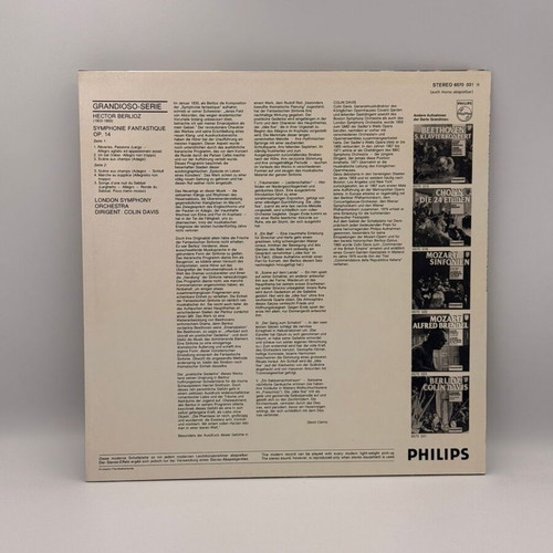 Symphonie Fantastique Op. 14 vinyl used, Berlioz, London Symphony Orchestra, Colin Davis