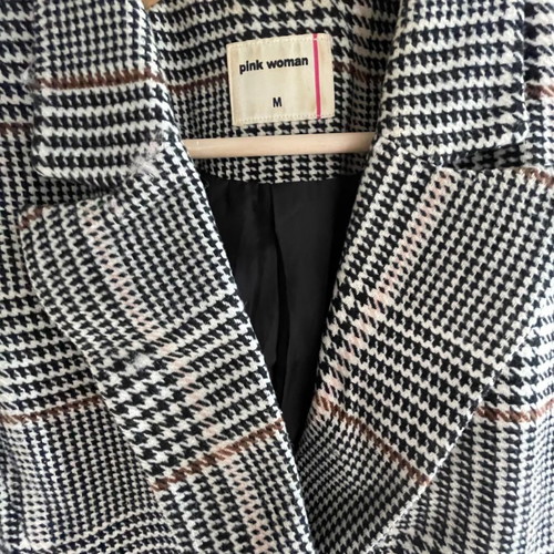 Pink Woman coat used, size M, lightweight women's