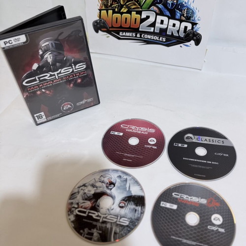 Crysis Maximum Edition PC DVD used, full 4-disc set