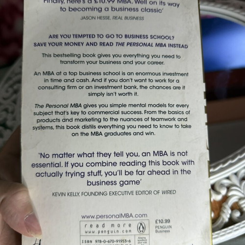 The Personal MBA by Josh Kaufman used, English business book