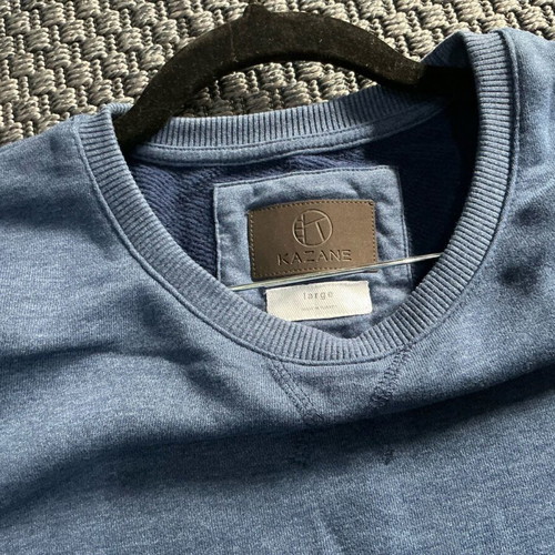 Blue sweatshirt dress with drawstring like new