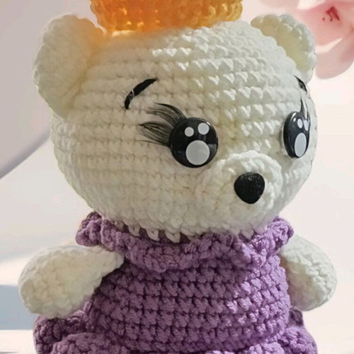 Handmade princess teddy bear new
