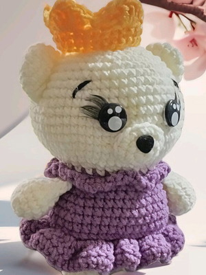 Handmade princess teddy bear new