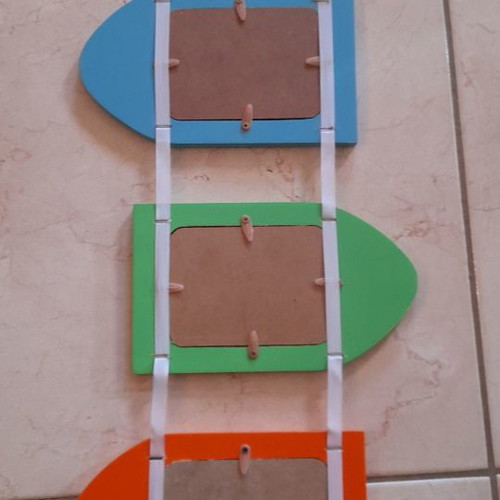 Children's and baby photo frames set of 4 in 4 different colors new