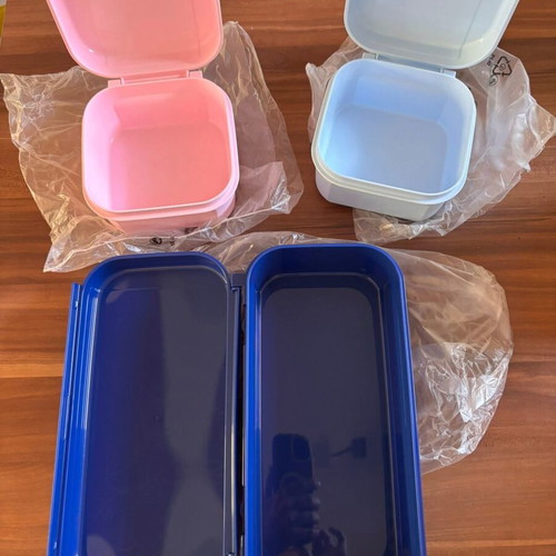 Tupperware canister set of 3 new