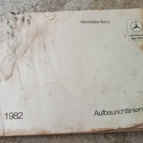 Mercedes 1982 service and manual books used, truck