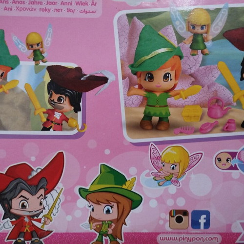 Pinypon figures Peter Pan with Captain Hook new