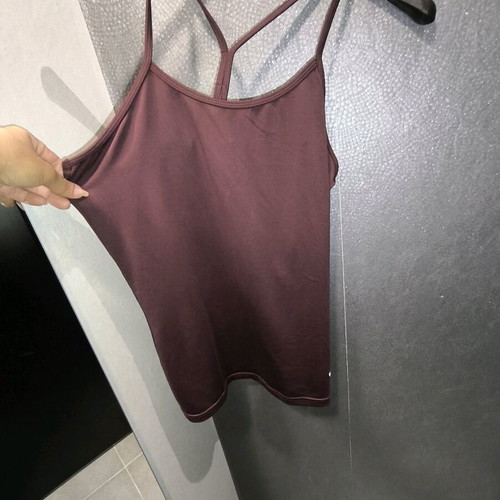 Burgundy TCM strap top like new, size L