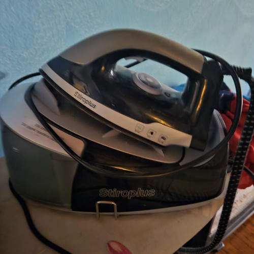 Iron with ironing board