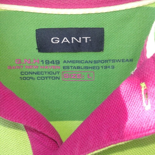 Gant shirt with collar like new, green shades